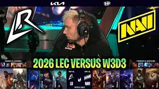 LR против NAVI LEC 2026 против W3D3 | THE RATS против NAVI LEC 2026 против W3D3