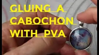 (56) Acrylic Pouring NZ 🎨 GLUING Painted Glass Cabochons Into Bezel Trays - Tutorial #1