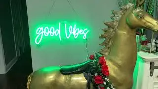 Review of VIBESNEON Good Vibes Neon Sign, Colorful Flashing Lights, 12 Different Colors Neon
