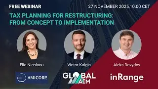 Tax Planning for Restructuring: From Concept to Implementation  |  Webinar Recording from 27.11.2025