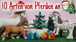 10 Arten von Pferden an Weihnachten 🎅🏻🎄 | Schleich