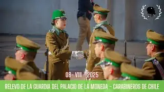 Relevo de la Guardia de Palacio Carabineros de Chile 2025 #fyp #chile #desfile #army #2025