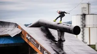 Wakeboarding Contest on an Obstacle Foundation - Red Bull Wake of Steel 2013
