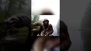 Bigfoot catches the Lochness Monster 🧌 #bigfoot #yeti #vlog #adventure #fishing #fyp #bigfootgainz