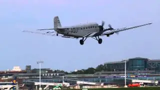 Lufthansa Junkers JU52 D-CDLH (D-AQUI) landing at Airport Bremen