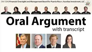 Oral Argument: Financial Oversight and Management Board for Puerto Rico v. Aurelius Investment, LLC