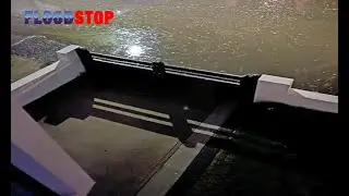Flood gates tested in floodwater