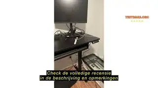Review ErGear Stabureau met groot toetsenbordblad, 120 x 60 cm in hoogte verstelbaar elektrisch sta-