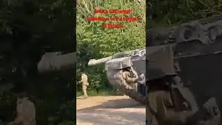 The British Challenger is somewhere in the steppes of Ukraine!