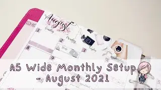 A5 Wide August Setup - Live Love & Craft