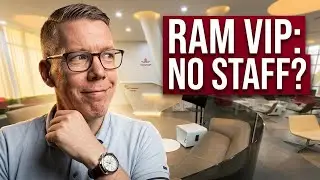 Where did all the staff go in the  Royal Air Maroc VIP Lounge at Marrakech Menara Airport?