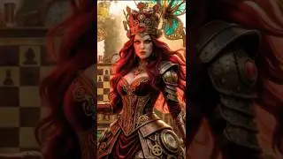 Would you follow her through the looking glass? Steampunk AI Video Alice in Wonderland #aishorts
