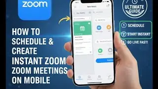 #how to schedule and create instant zoom meeting on mobile #blind tech with Mugdha 