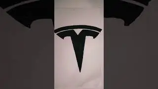 Tesla car logo drawing|#drawing #shorts #youtubeshorts #tesla