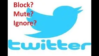 Twitter: Block, Mute, Or Ignore #ComicGate