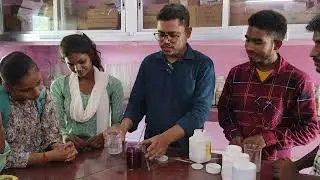 Neutralization of phenolphthalein#acid#base#pink colour#chemistry lab#science#lab#