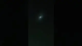 White fire ball over Berlin sky