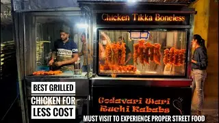 Best Hyderabad street food | Chicken hot wing piece for 25/- only | Godavari Ruchulu | Kukatpally