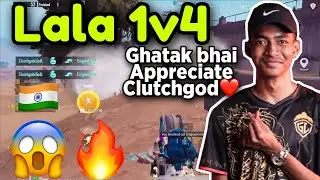 Clutchgod 1v4 Enigma Gaming 🇮🇳 LALA on FIRE 😱🔥 | Sparky