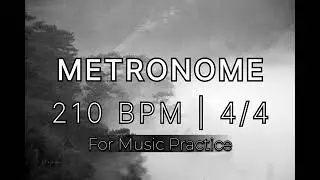 Metronome at 210 BPM | 4/4 Time Signature | Speed Training | Guitar, Drums, Piano & More