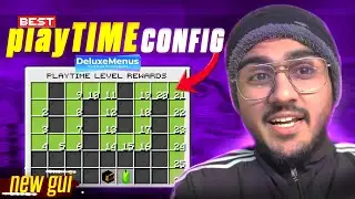 How to Add Playtime Rewards in Minecraft Server | DeluxeMenus Config | Minecraft Playtime Plugin
