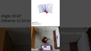 Trying to do SLAM on my Esp32 robot. Scanning area using TOF laser sensor and IMU #esp32
