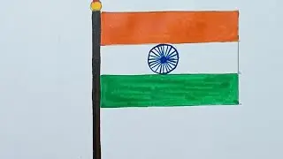 Perfect National flag drawing ।। Artist Pradip pal Tutorial &hearts;️ Suryadeep Art Gallery।।