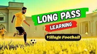 ⚽Village Boys Practicing Long Pass Football 🔥 | Raw Street Training Football Skills