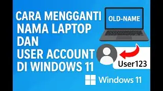 Cara Mengganti Nama Laptop dan User Account Di Windows 11❗❗ Mengubah Nama Akun Laptop Windows 11