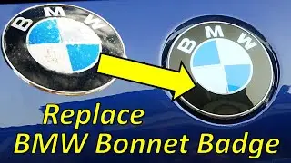 Замена значка BMW на капоте // Как снять значок BMW с капота