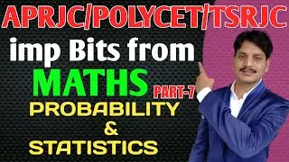 Polycet -2022(AP/TS)IAPRJC/TSRJCIMathsIBits from probability & statistics|APRJC notification 2022