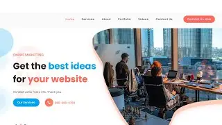 How to make a services website template by html css and javascript | Source code