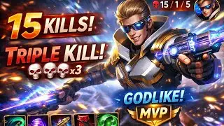 15kill gameplay | Natan late game ka king👑 | moba legend gameplay 
