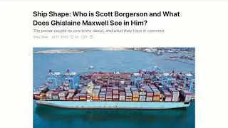 Scott Borgerson and ghislane max well and shipping