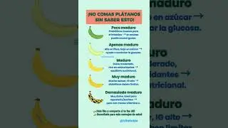 &iexcl;Etapas del pl&aacute;tano explicadas! 🍌 &iquest;Cu&aacute;l es la mejor para ti? #BananaFacts #Alimentaci&oacute;nSaludable