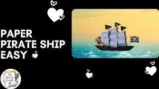 DIY || How To Make A Paper Pirate Ship Easy #craft #satisfying #pirate