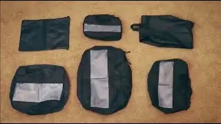 Veken 6 Set Packing Cubes, Travel Luggage Organizers with Laundry Bag & Shoe Bag