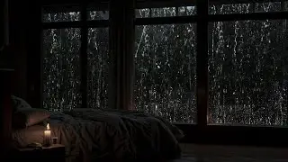 In a Quiet Space, Listening to The Sound of Rain Falling | Promotes Sound and Deep Sleep.