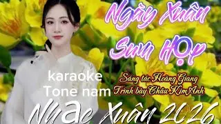 Karaoke Ngày Xuân sum họp tone nam