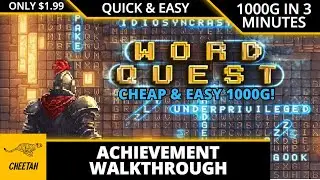 Word Quest: Medival - Achievement Walkthrough (1000G IN 3 MINUTES) ONLY $1.99!