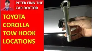 How to find Toyota Corolla Rear and Front Tow Hook locations. Years 2015 to 2024