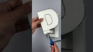 Foam Cutting Letter D | Clean, Sharp & Satisfying ✨✂️ #foamcutting #satisfying