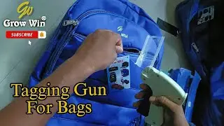 Tagging Gun for bags - this Lable tagger put tag front on a bag #tagginggun #bags #bagmanufacturers