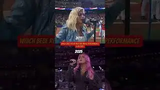 Which Bebe Rexha MLB Live Music Performance is Better? #shorts
