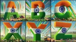 Celebrating the Indian Flag | Creative ABCD Designs #independenceday #abcd #republicday