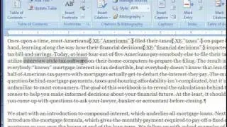 Book Indexing - How To Make A Book Index In Microsoft Word
