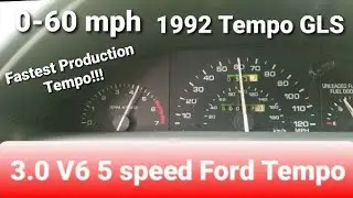 1992 Ford Tempo GLS 3.0 0-60 mph