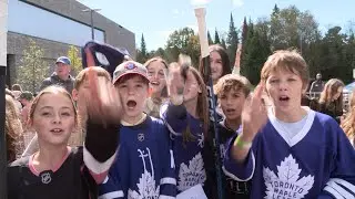 Toronto Maple Leafs try out Muskoka Lumber Community Centre