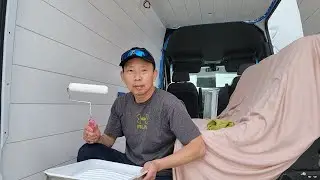 DIY SPRINTER VAN CONVERSION,  insulation and Shiplap wall panels #sprinter #diy #vanbuild
