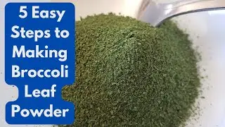 5 Easy Steps to Making Broccoli Leaf Greens Powder